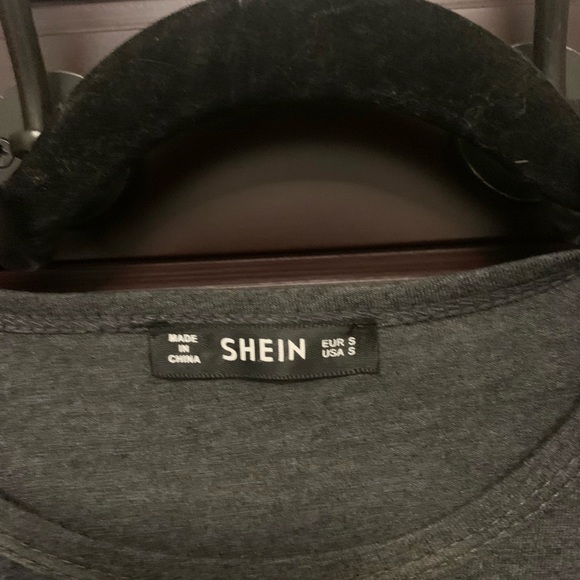 Grey Midi Jersey T-Shirt Dress with Button Detail - Picture 4 of 4